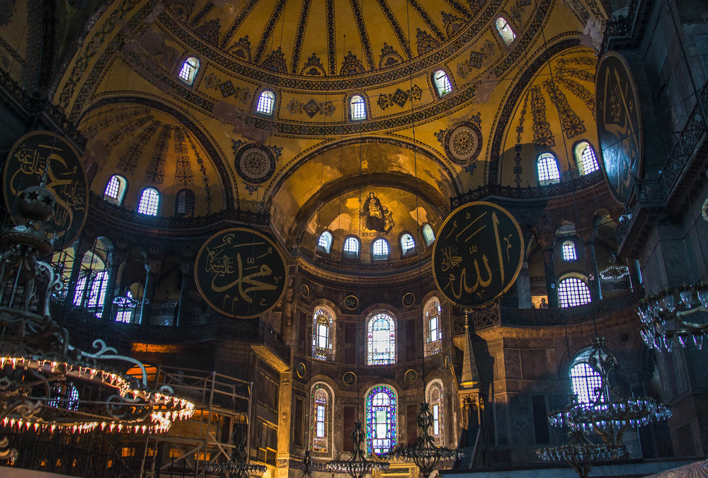  Hagia Sophia built in 537AD is a testament to the ever evolving history of Turkey first built by the Romans as a Christian cathedral before being converted into a mosque after the Ottoman's conquered the city. 